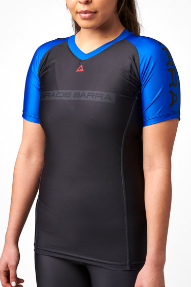 GB Edition S/S Womens Ranked Rashguard - Blue - GB Wear Australia