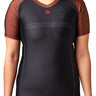 GB Edition S/S Womens Ranked Rashguard - Brown - GB Wear Australia