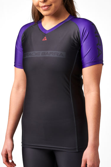 GB Edition S/S Womens Ranked Rashguard - Purple - GB Wear Australia