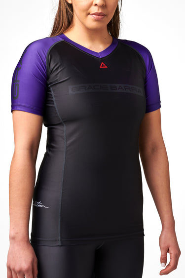 GB Edition S/S Womens Ranked Rashguard - Purple - GB Wear Australia