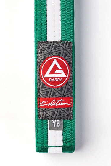 GB Edition Youth Belt - Green/White - GB Wear Australia