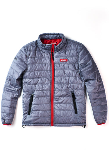 Stacked Puffer Jacket Mens - Grey - GB Wear Australia