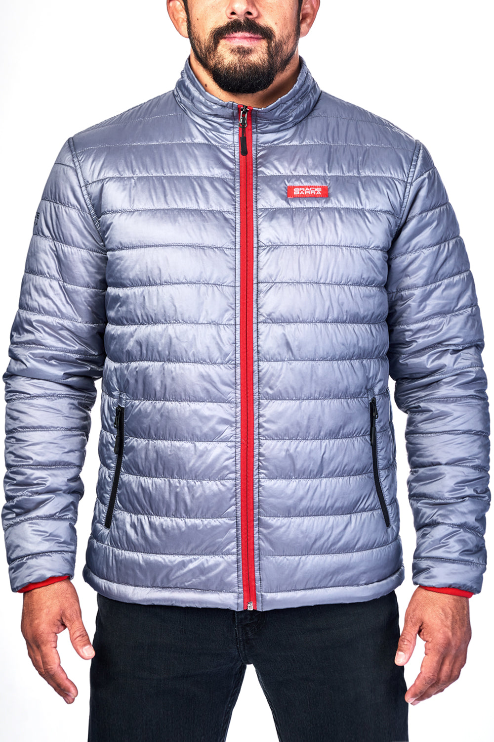 Stacked Puffer Jacket Mens - Grey - GB Wear Australia
