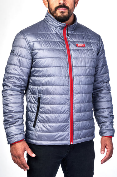 Stacked Puffer Jacket Mens - Grey - GB Wear Australia