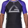 Unisex Ranked Rashguard S/S - Purple - GB Wear Australia