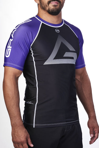 Unisex Ranked Rashguard S/S - Purple - GB Wear Australia
