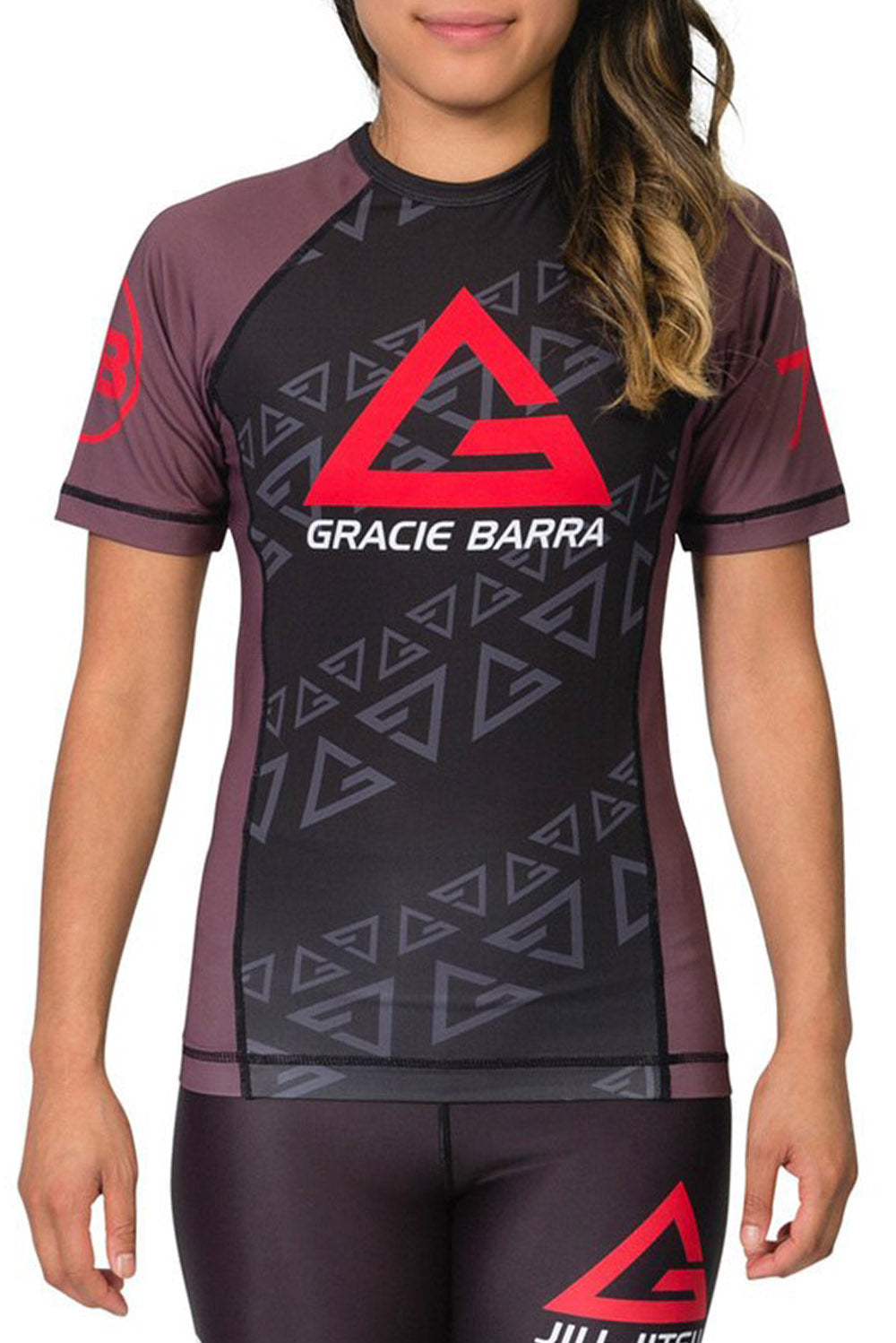 Women's Ranked S/S Rash Guard - Brown - GB Wear Australia