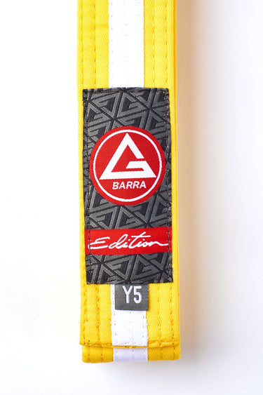 GB Edition Youth Belt - Yellow/White - GB Wear Australia