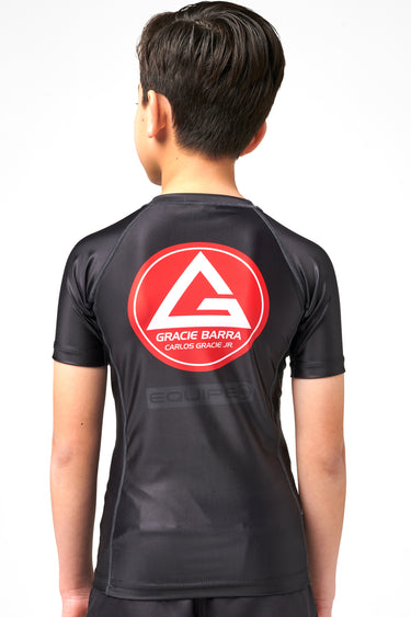 GB Edition S/S Youth Training Rashguard - Black - GB Wear Australia