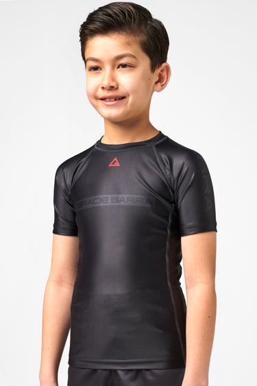 GB Edition S/S Youth Training Rashguard - Black - GB Wear Australia